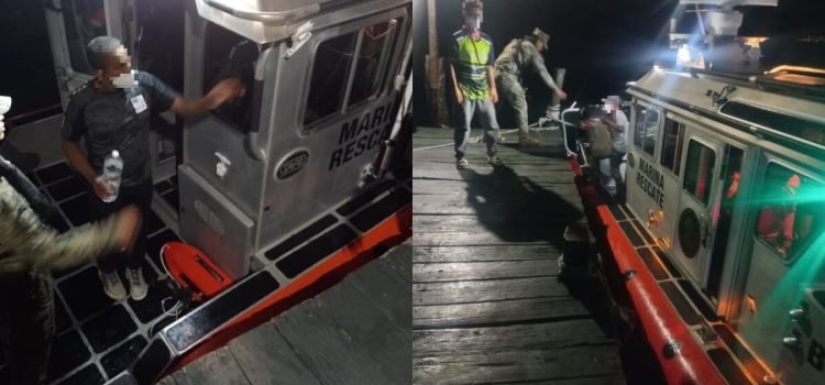 Marina rescató a 34 personas extranjeras en Quintana Roo