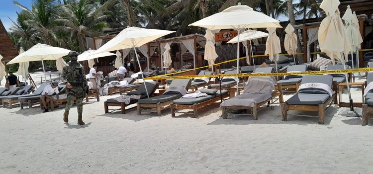 Una persona muerta y otra herida en ataque armado en club de playa de Tulum