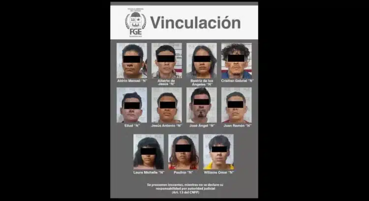 Vinculan a proceso a 11 presuntos homicidas en Cancún