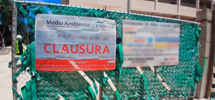 Profepa clausura desarrollo inmobiliario en la zona costera de Puerto Morelos