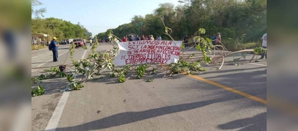 Vuelven a bloquear la vía corta Felipe Carrillo Puerto-Mérida
