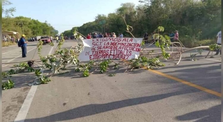Vuelven a bloquear la vía corta Felipe Carrillo Puerto-Mérida