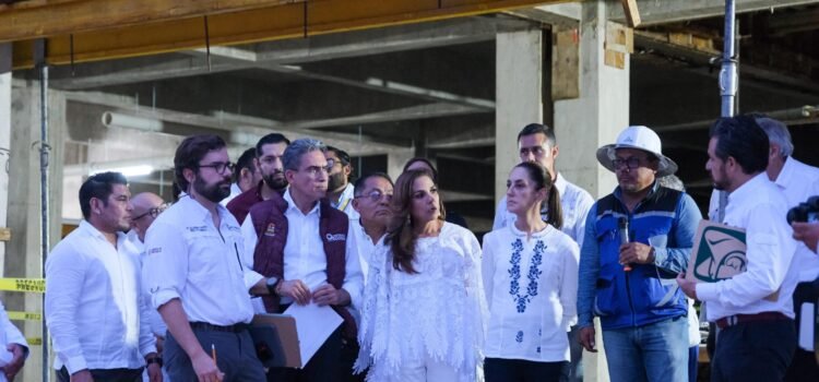 Claudia Sheinbaum supervisa avances del nuevo hospital de Felipe Carrillo Puerto