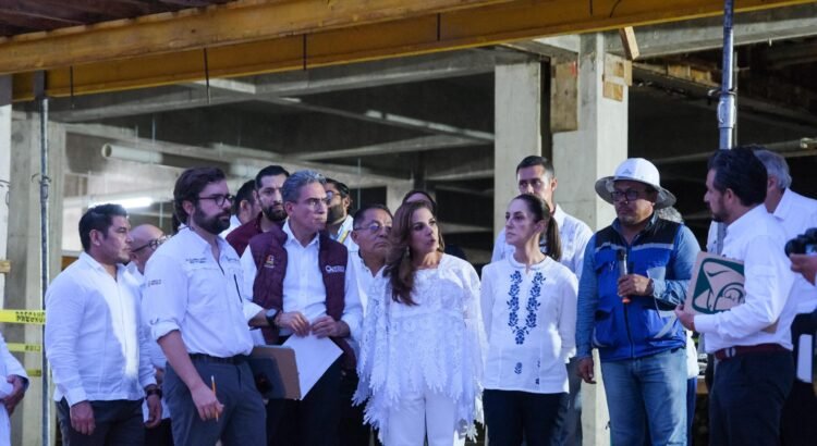 Claudia Sheinbaum supervisa avances del nuevo hospital de Felipe Carrillo Puerto