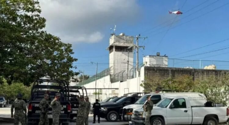 Operativo sorpresa de fuerzas federales en el penal de Cancún