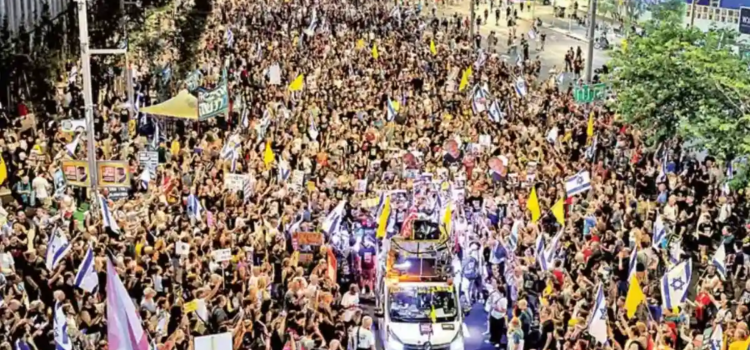 Miles se manifestaron en Tel Aviv contra plan de ocupación de Gaza
