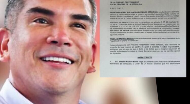 Denuncia Alejandro Moreno a Nicolás Maduro ante la FGR